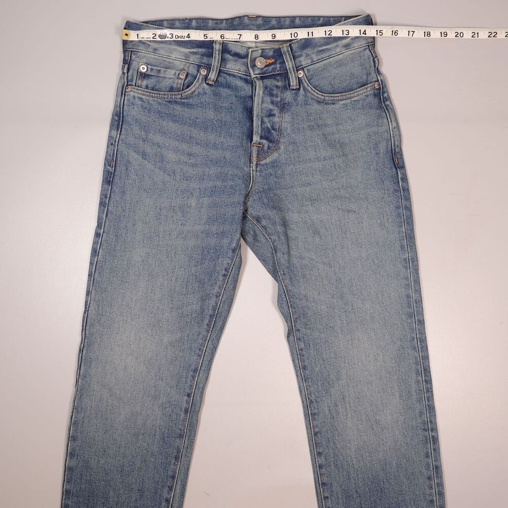Buck Mason Maverick Slim Jeans Mens 28x34 Double Dipped 14oz Denim Button Fly - Picture 8 of 12
